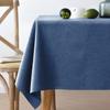 Solid Color Rectangular Table Cloth Waterproof Oil Resistant Household Dustproof Dining Table Cloth Simple and Wear-resistant