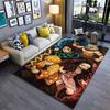 Anime Style Fighting Characters Suitable As a Non-slip Mat for the Living Room or Bedroom Sofa
