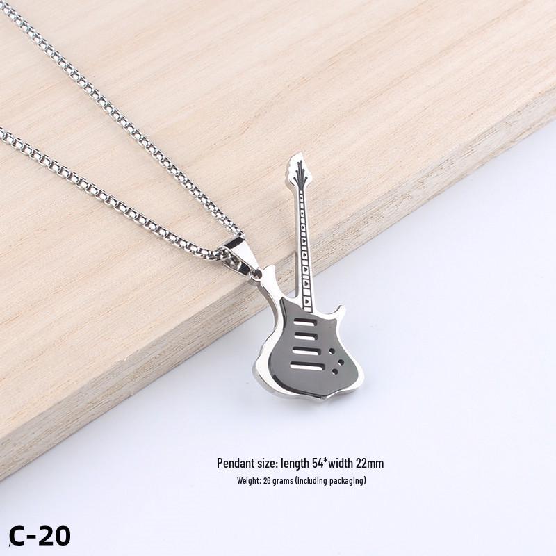 Colier Unisex cu Pandantiv Cruce Stil Hip-Hop - Accesoriu Bijuterie din Oțel Inoxidabil