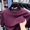 Pierre Cardin Men's Mulberry Silk Blend Short Sleeve T-Shirt