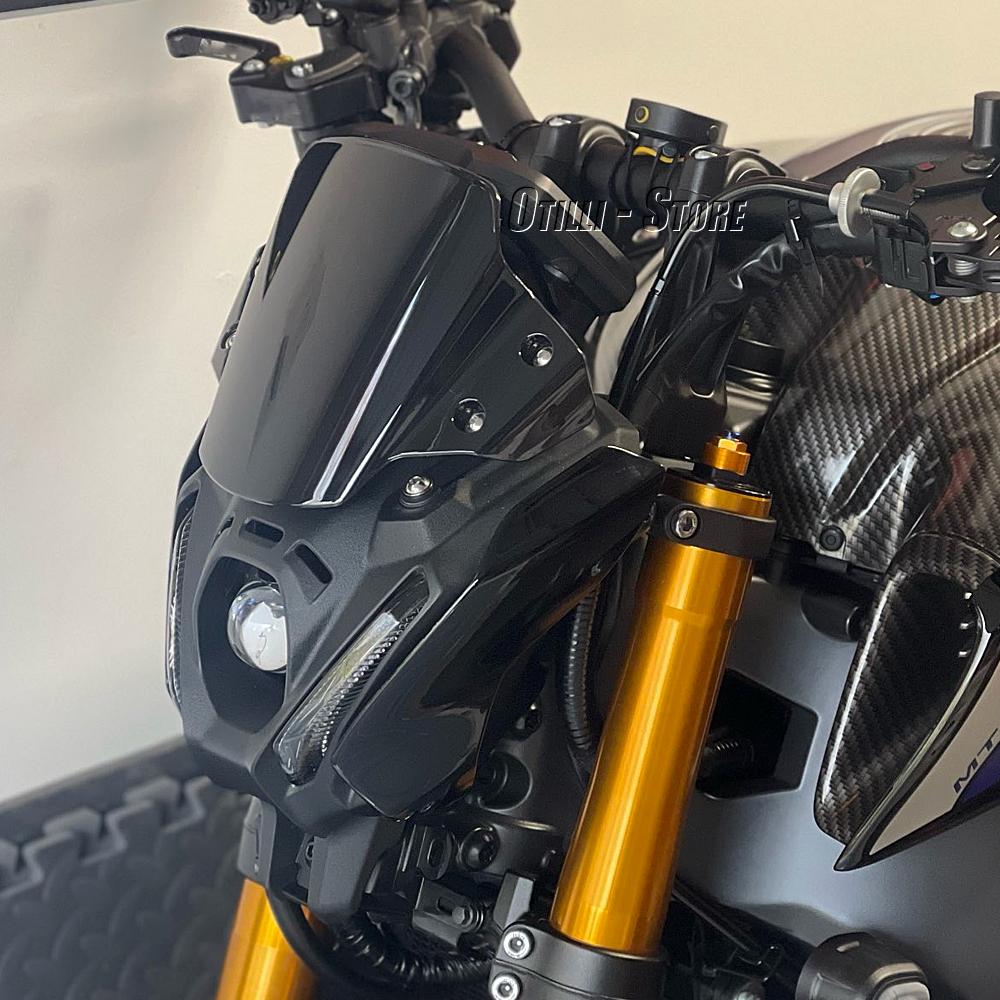 Windscreen Windshield For Yamaha MT-09 MT09 MT 09 SP V3 2021 2022 2023 Wind Deflector Shield Screen Visor Glass with Screws