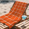 Tangerine Tile Checker Oversized Microfiber Beach Towel Sand Proof Quick Dry, Absorbent for Swimming Pool Travel Camping