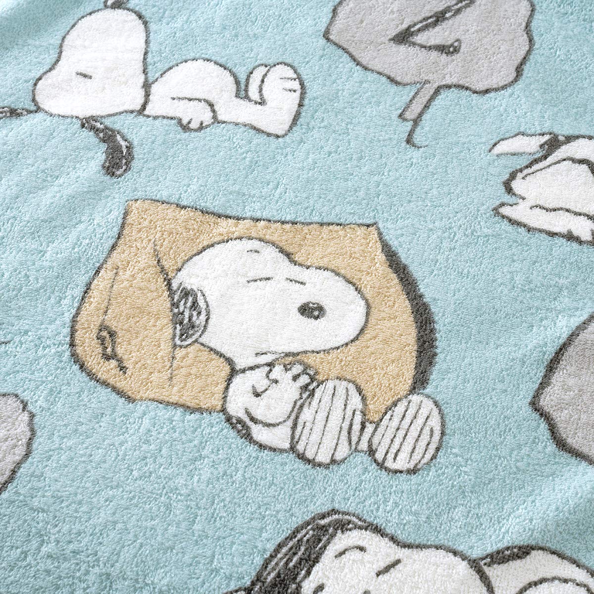 

Nishikawa Snoopy Cotton Single Towel Made in 6216 Single 100% Blanket, Summer, Japan, Moisture-Absorbent, ZZZ/Blue [23]93315,