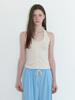 Kinder Baby Button Halter Top - Oatmeal