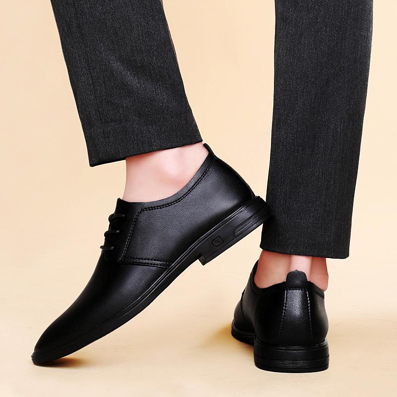 Non-Slip Soft Sole High Quality Men's Genuine Leather Shoes Flat Lace Up Casual Shoes New Classic Cowhide Oxford Shoes for Men