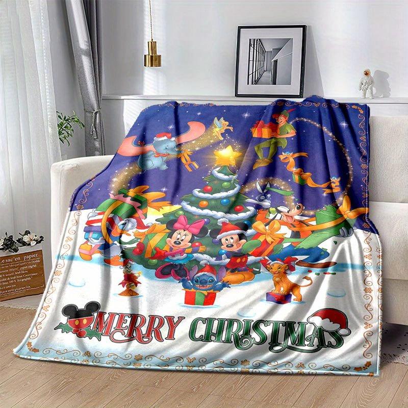 Mickey and Minnie Blanket Ultra-Soft, Warm, Cozy Throw for Living Room, Sofa, Four Seasons Travel Accessory Cute Cartoon Character
