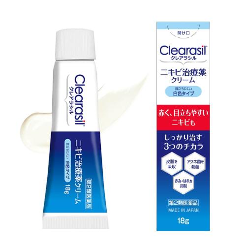 [Category 2 OTC drug] Acne treatment cream Clearasil, white type, 18g