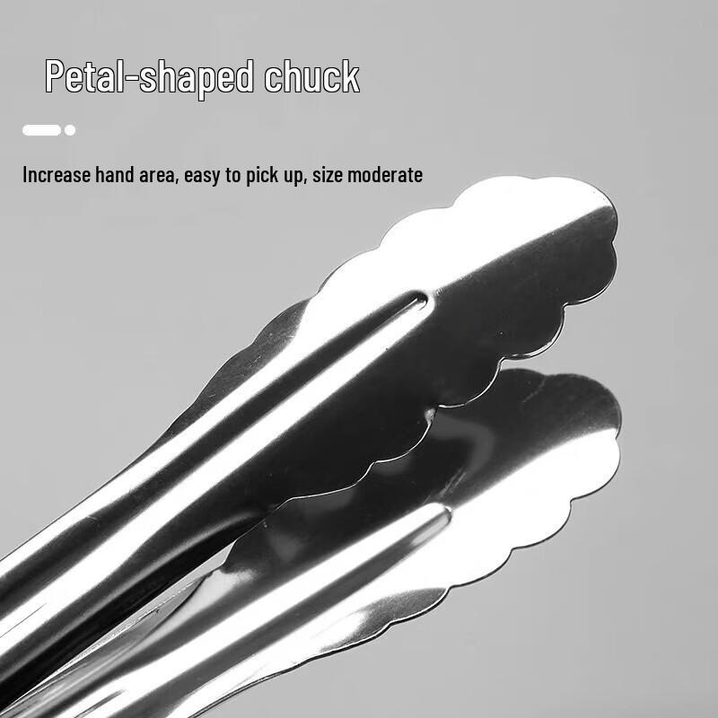 Fouo Stainless Steel Food Tongs with Silicone Tips