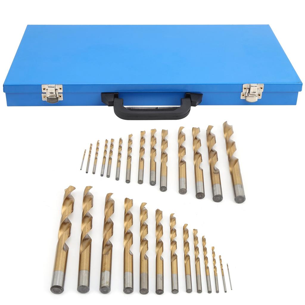 Metric Drill Bits Set with Storage Box High‑Speed Steel for Iron Alum Inium Wood Plastic Drill Bit Set Twist Drill Bit