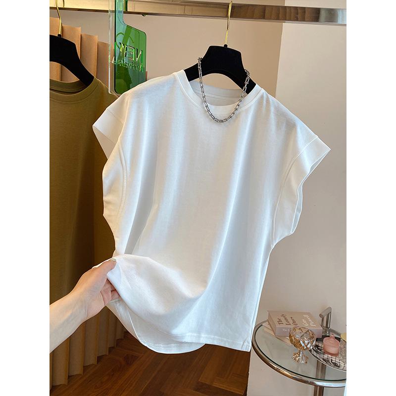 

Women s Puff Sleeve Short-Sleeve T-shirt, New Summer Loose Fit, Versatile Basic for Students, Trendy Style Outerwear XL (59-65kg) белый