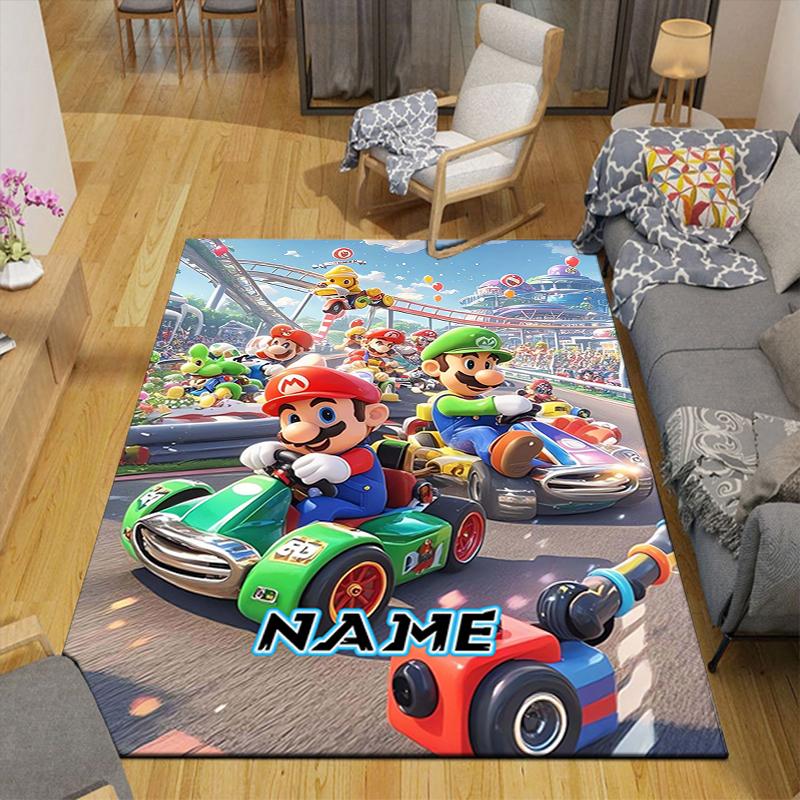 Custom 1Pc Mario Kart Adventure Rug Office Carpet Indoor Outdoor Entrance Doormat Nonslip Soft And Comfortable Living Room D2915173