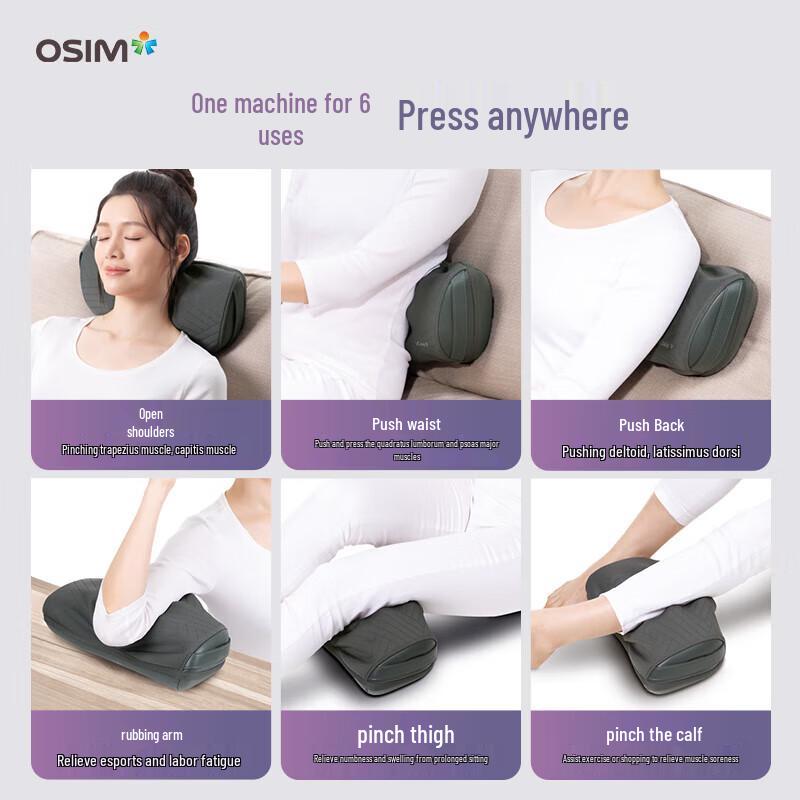 OSIM V-Hand Warm Kneading Massage Pillow
