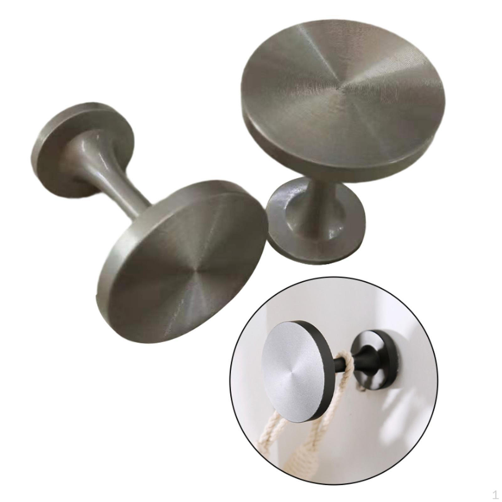 

2 шт. Подхваты для штор Декоративные держатели Настенные Современные Практичные Подхваты для штор Silver