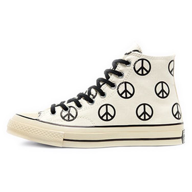 

Converse Chuck 70 High Unleash Peace - Кроссовки унисекс Egret черные, белые 167912C