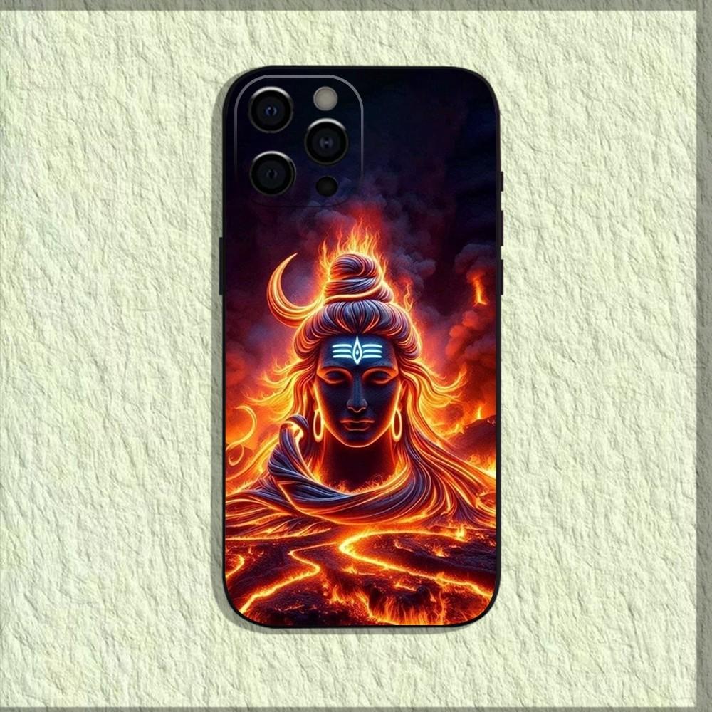 Lord Shiva Mahadev Of India Phone Case For iPhone 16,15,14,13,12,11,Pro,X,XS,Max,XR,Plus,Mini Soft Black Cover
