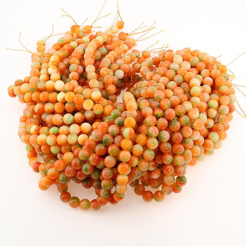 Optimized Colored Natural Stone Round Beads for DIY Jewelry Accessories