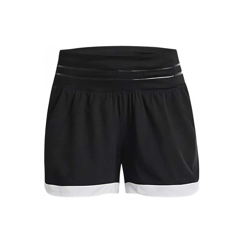 Under Armour Pace Back Zipper Pocket Elastic Waist Sports Shorts Women shorts 1369801-001