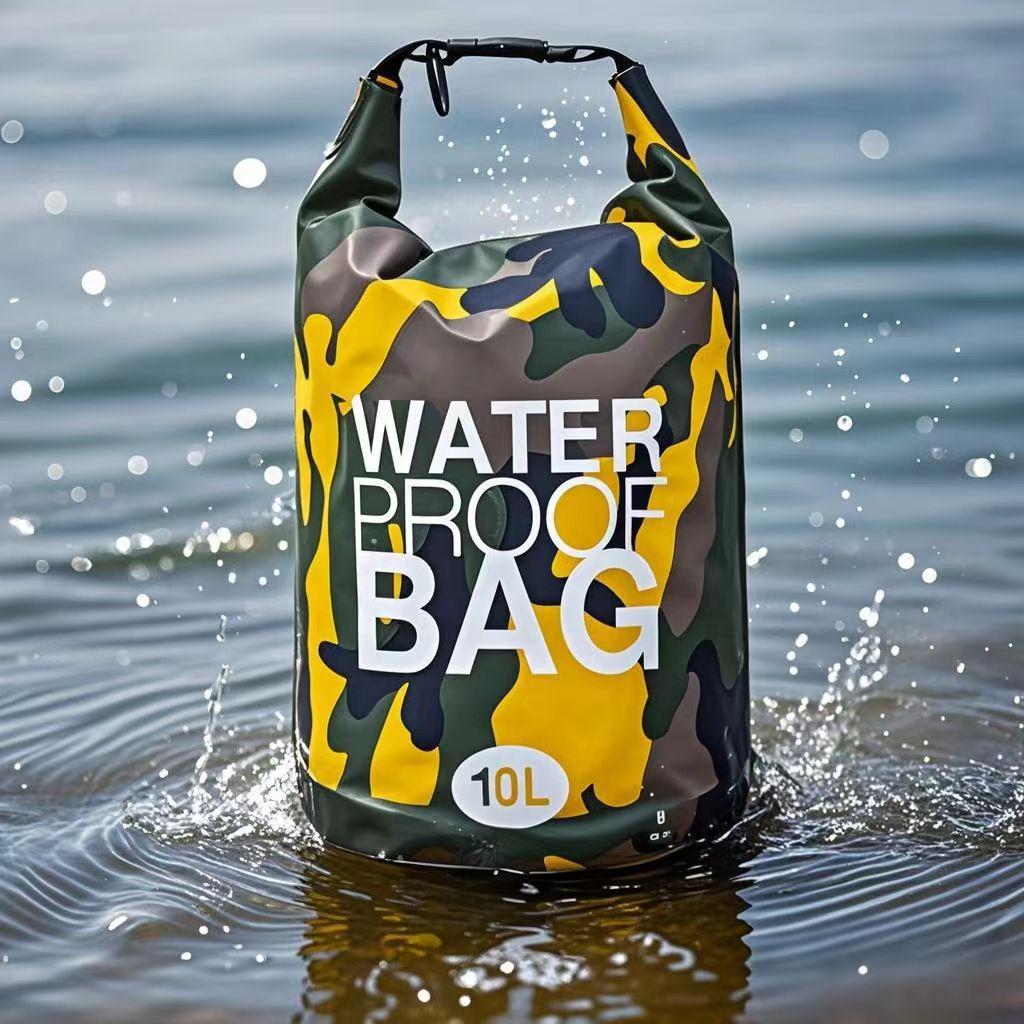 Outdoor Waterproof Camouflage Storage & Crossbody Bag for Surfing, Swimming, and Rafting