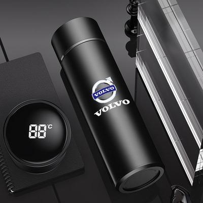Car Smart Thermos Cup 500ml Portable Temperature Display Water Bottle for RDESIGN S60 S90 XC40 XC60 XC90 AWD Accessories