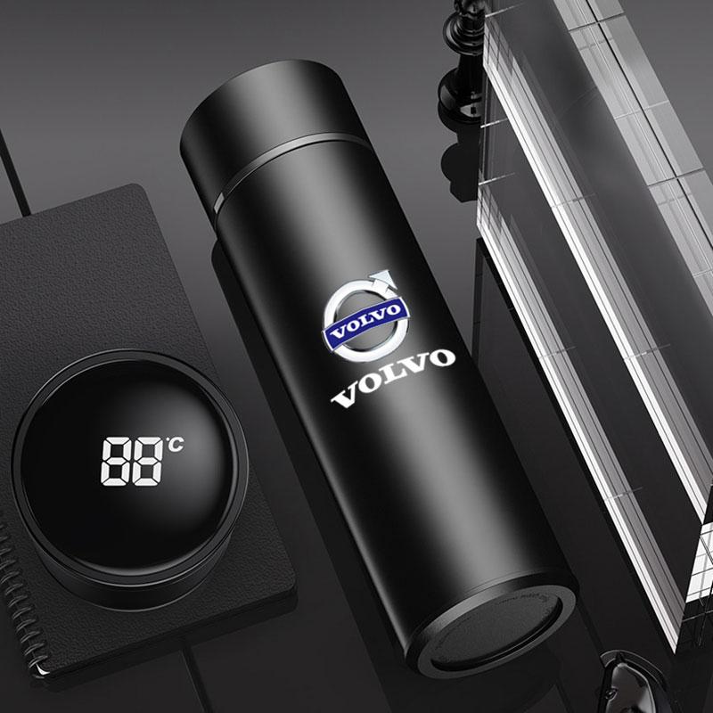 Auto Smart Display Temperatur Thermosbecher Isolierflasche Tragbar Für Volvo S60 S90 XC40 XC60 V90 S40 S80L Auto Zubehör