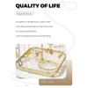 Rotating Jewelry Display Stand Detachable Acrylic Metal Organizers for Necklaces Bracelets Earrings 360 Degree Showcase