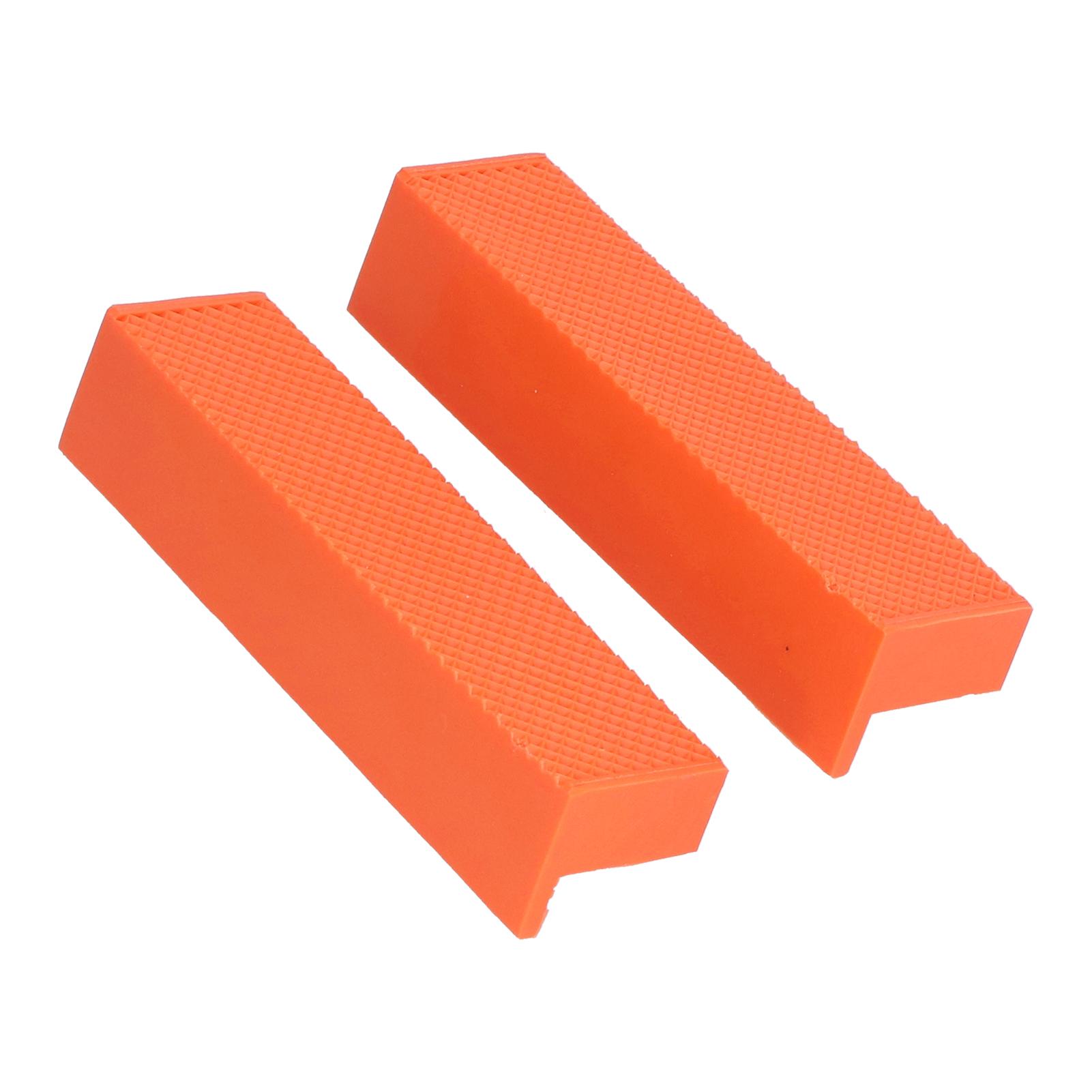 

2 шт. Защитный чехол для губок ABS с несколькими V-образными канавками Магнитные защитные щитки для губок верстачных тисков 6 дюймов