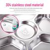 Stainless Steel Divided Food Tray