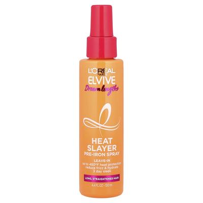 L'Oréal, Elvive, Dream Length, Heat Slayer, Pre-Iron Spray, Long Straight Hair, 130 Ml (4.4 Fl Oz)