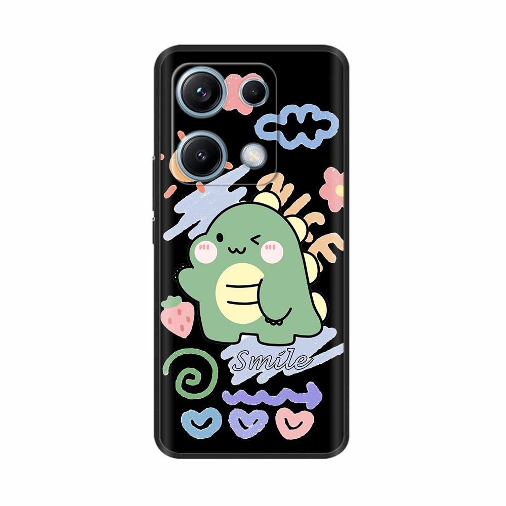 Xiaomi Redmi Note 14s Kılıfı Note14s Çiçekli Telefon Kılıfı Yumuşak İnce TPU Silikon Hafif Kapak Xiaomi Redmi Note 14s İçin