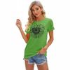 Women's Summer 3D T-shirt New Summer Simple Pattern Printed Short Sleeve Round Neck T-shirt