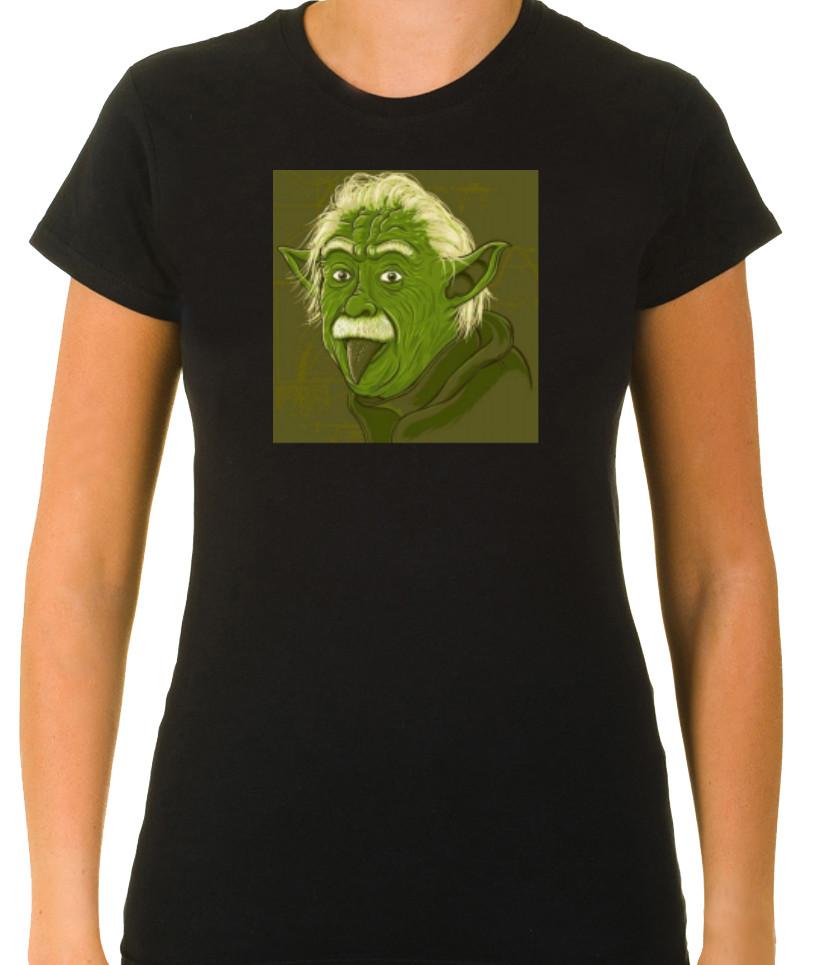 

Albert Einstein Yoda 3/4 Short Sleeve T Shirt Woman L817 S
