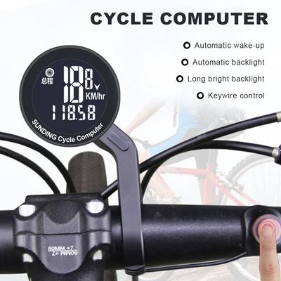 Computadora para Bicicleta GPS Impermeable Velocímetro de Ciclismo Pantalla LCD Multifuncional Medidor de Velocidad para Bicicleta de Montaña Odómetro Cronómetro