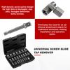 27Pcs Screw Extractor Set Hex Head Hand Multi Spline Bolt Extractor Kit Easy Out Broken Bolts Screws Extracting Tool for Power