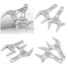 Adjustable Wrench Precision Scale Markings Extra-Wide 68mm Mouth Opening Compact Size Short Handle Wrench Home Repair Tool