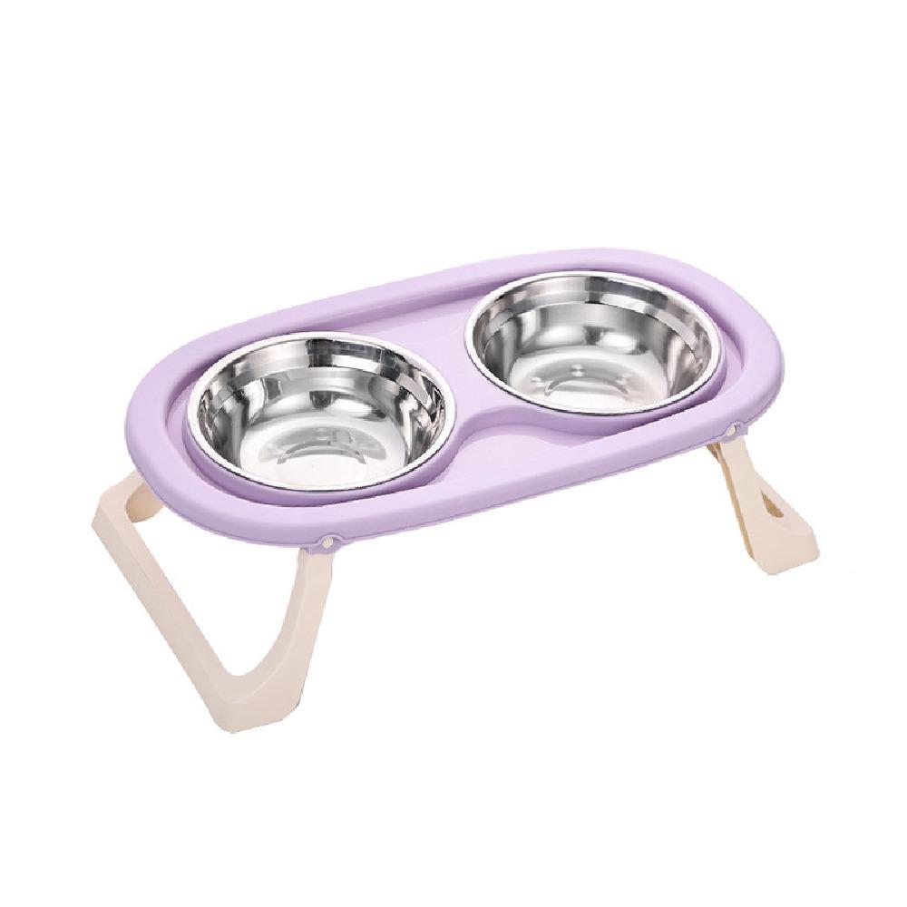 Non-Slip Cat Food Water Bowl Anti-flip Elevated Pet Feeder Bowl Pet Food Dispenser  Dog Accessories