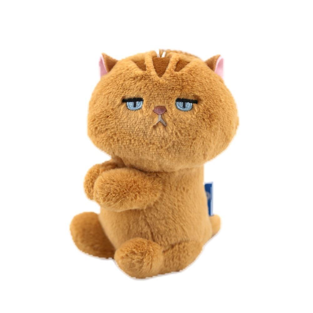 Cartoon Animal Cat Plush Pendant Soft Key Chain Cute Cartoon Clip Doll Toy  Birthday Gift