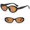New Elliptic Frame Women Sunglasses Uv Protection Uv400 Black Shades Anti-Reflective Retro Sunglasses Cycling
