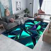 3D Polygons Printed Carpet for Living Room Bedroom Bedside Bathroom Floor Mat Area Rug Sofa Mat Home Decor Large Size