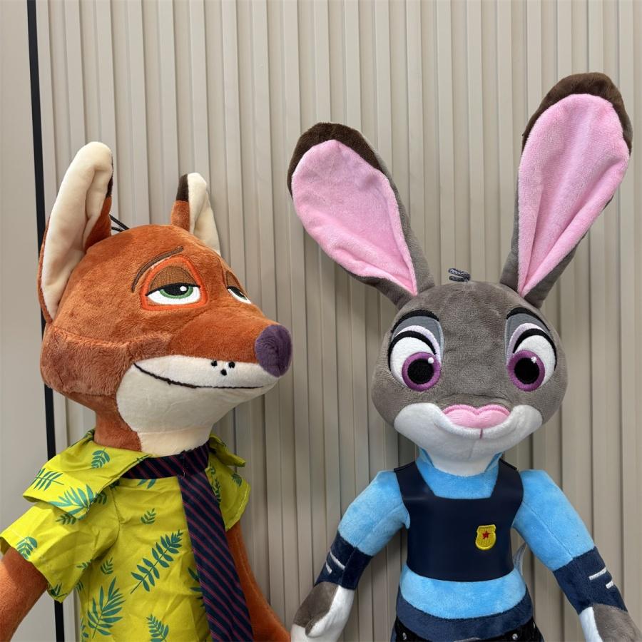 Lovely Zootopia Plush Toy Nick Fox Judy Rabbit Plushies Stuffed Anime Huggable Lovely Doll Birthday Gifts Girl