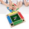 4 Player Wooden Shut The Box Dice Games Classics Close The Box Game for Adults Kids Family Classroom Home Party or Pub