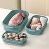 Food Grade Plastic Storage Containers 3 Pack Rectangular with Vents Microwave Safe Bowls for Fridge Salad