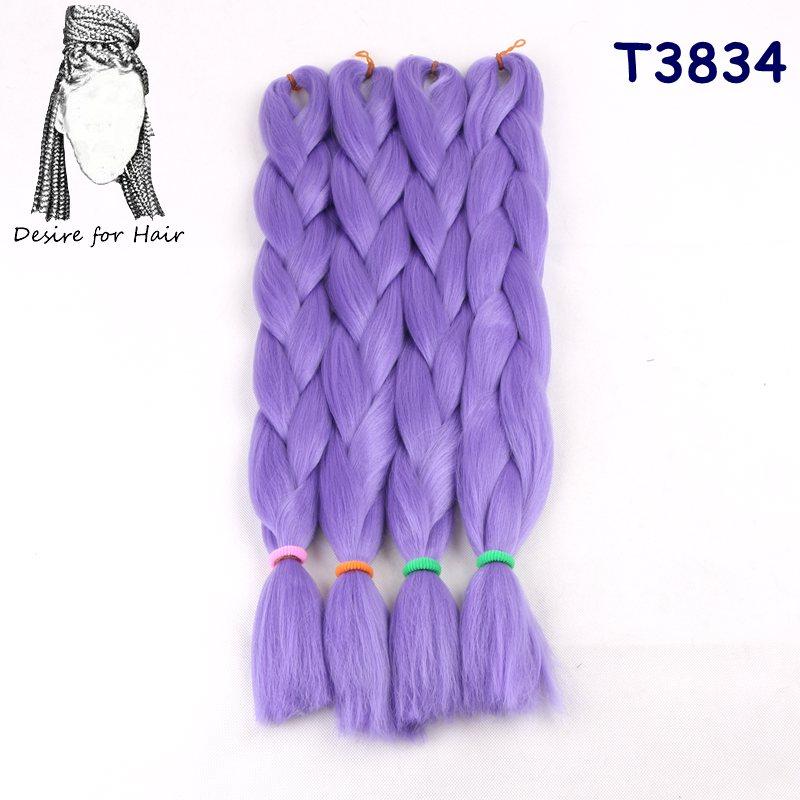 Große Menge auf Lager 24 Zoll 80g Weiche Seidige Synthetische Haarverlängerungen für Häkelzöpfe Haarherstellung Jumbo Braiding Synthetisch