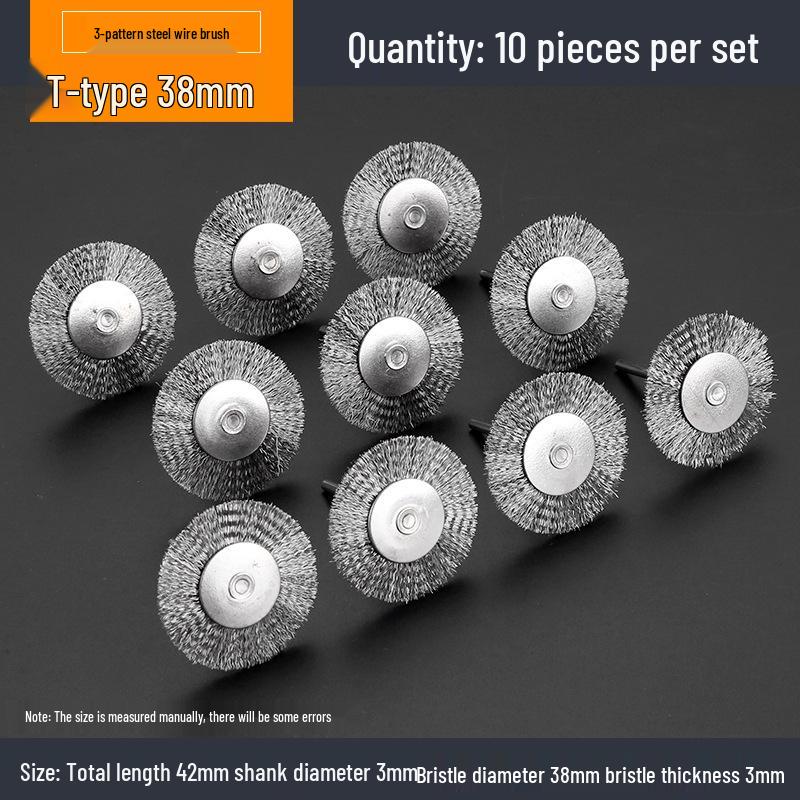 Electric Grinder Steel Wire Brush - Rust & Polishing Head for Walnut & Wenwan Grinding, Steel & Electric Brush.