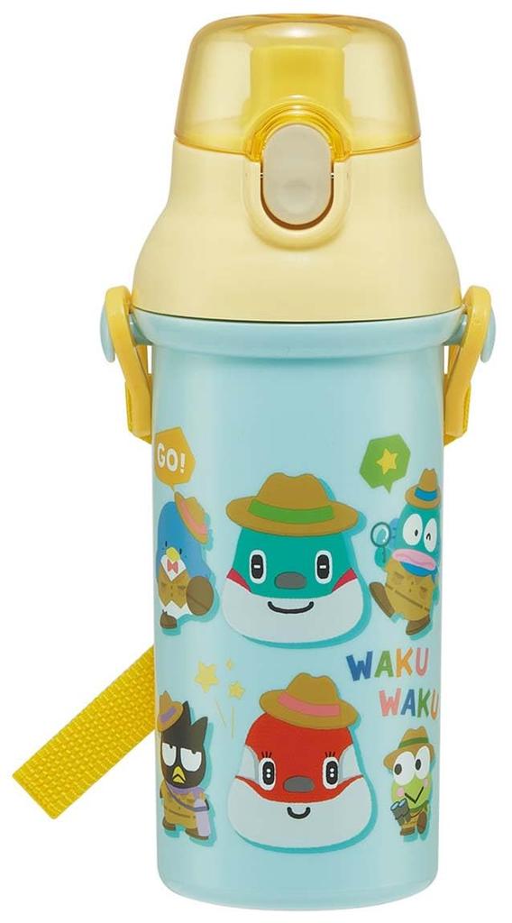 Skater Water Direct Dishwasher Made In Toretans and for Boys Children's Bottle, 480ml, Drinking, Plastic, One-Touch Operation, Safe, Japan,