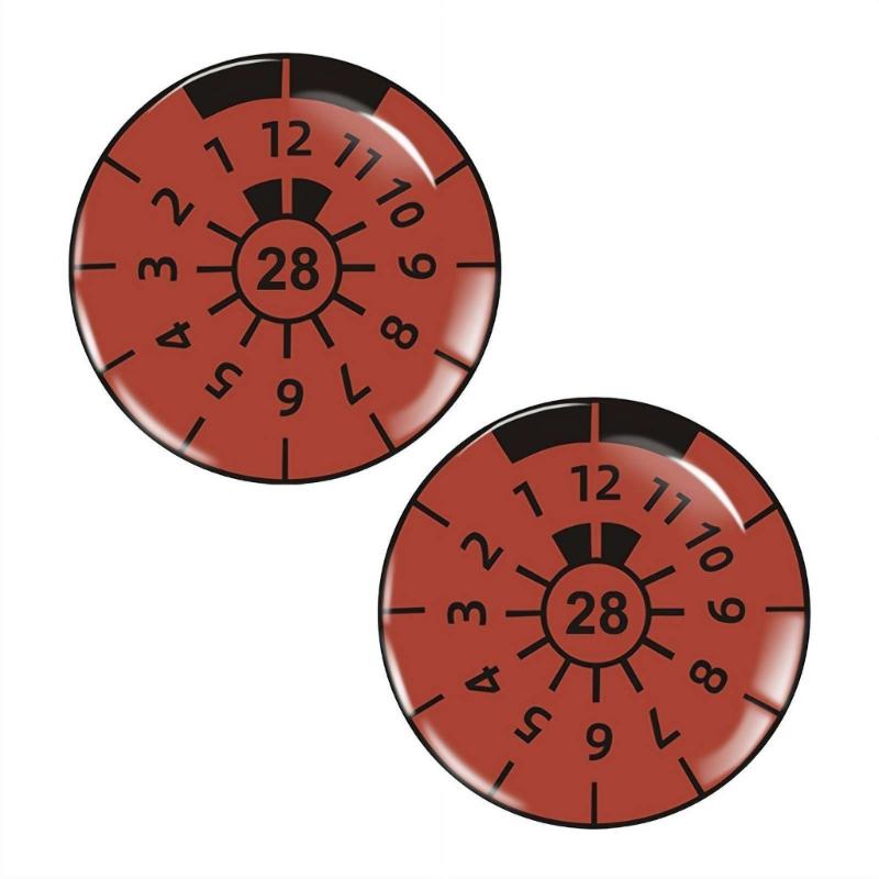 

Pack Of 2 3D Gel Raised License Plate Inspection Stickers Strong Waterproof Car Decors Long Lasting Car Inspection Label
