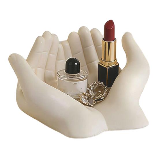 Hands Statue Key Holder Artistic Jewelry Holder Modern Decorative Desktop Organizer for Keys Lipstick Dressing