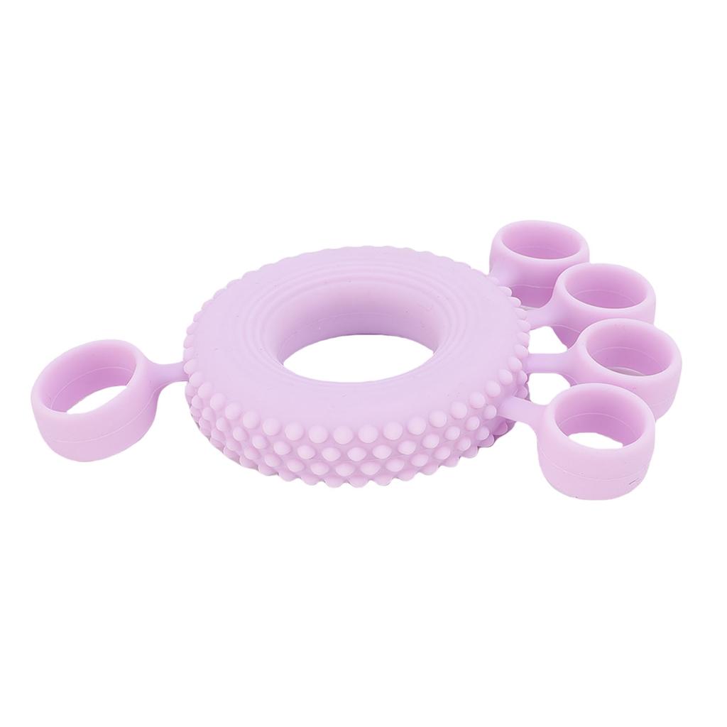 Finger Stretcher Grip Strength Trainer Multifunction Soft Anti Slip Hand Grip Strengthener for Home Office Gym Purple