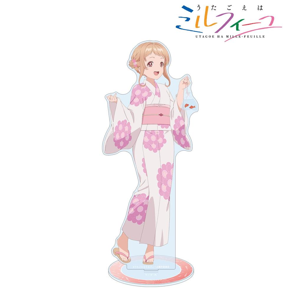 TV Anime [Utagoe Wa Mille-feuille] Original Illustration Uta Summer Festival Ver. Extra Large Acrylic Stand