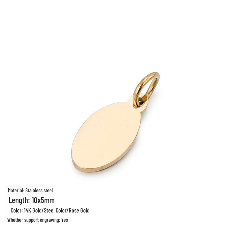 

Трендовые DIY аксессуары для ювелирных изделий из титановой стали с гравировкой на заказ Steel Color