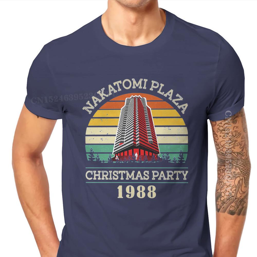 Movie Christmas Party 1988 Man Tshirts Retro Vintage Nakatomi Plaza Individuality Men T Shirts Clothing